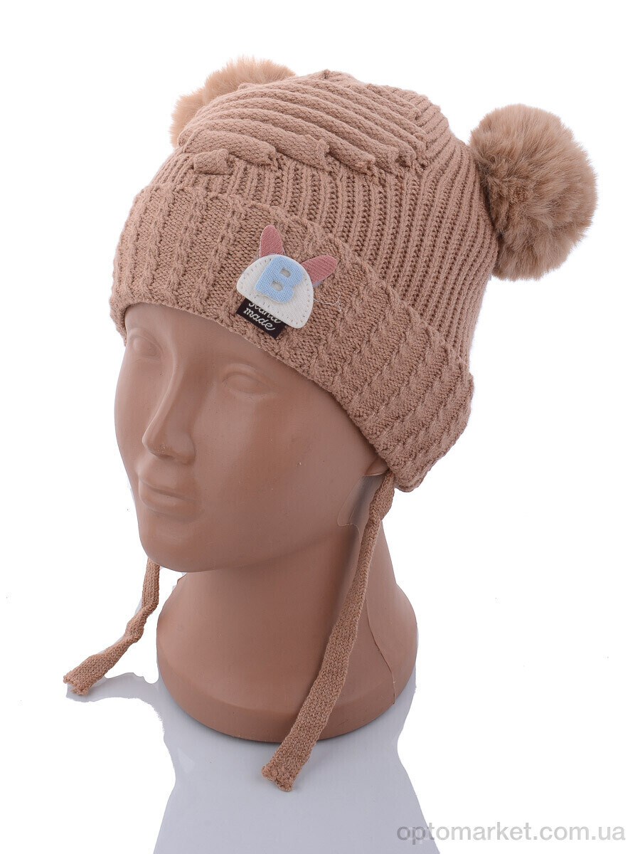 Купить Шапка дитячі KA184-5 brown травка Red Hat коричневий, фото 1
