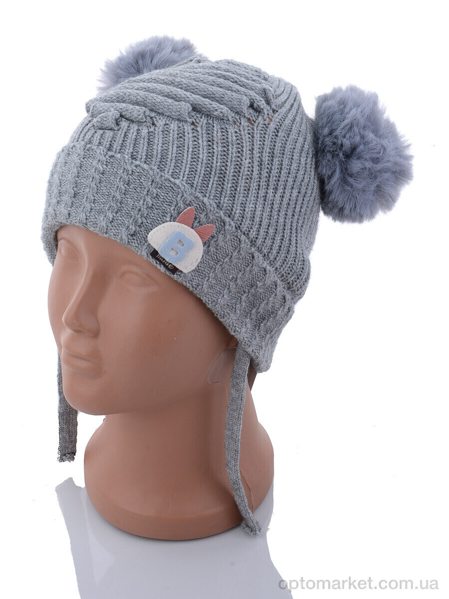 Купить Шапка дитячі KA184-6 grey травка Red Hat сірий, фото 1
