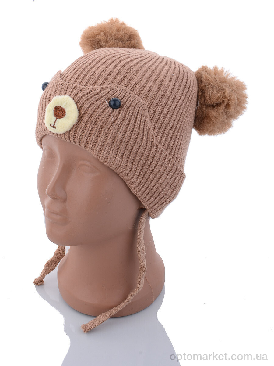 Купить Шапка дитячі KA186-5 brown травка Red Hat коричневий, фото 1