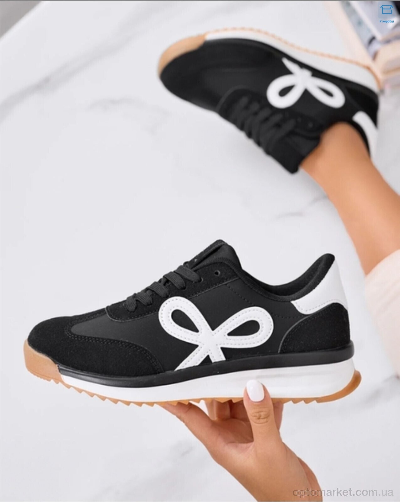 Купить Кросівки жіночі KA2008-1 Horoso чорний, фото 2