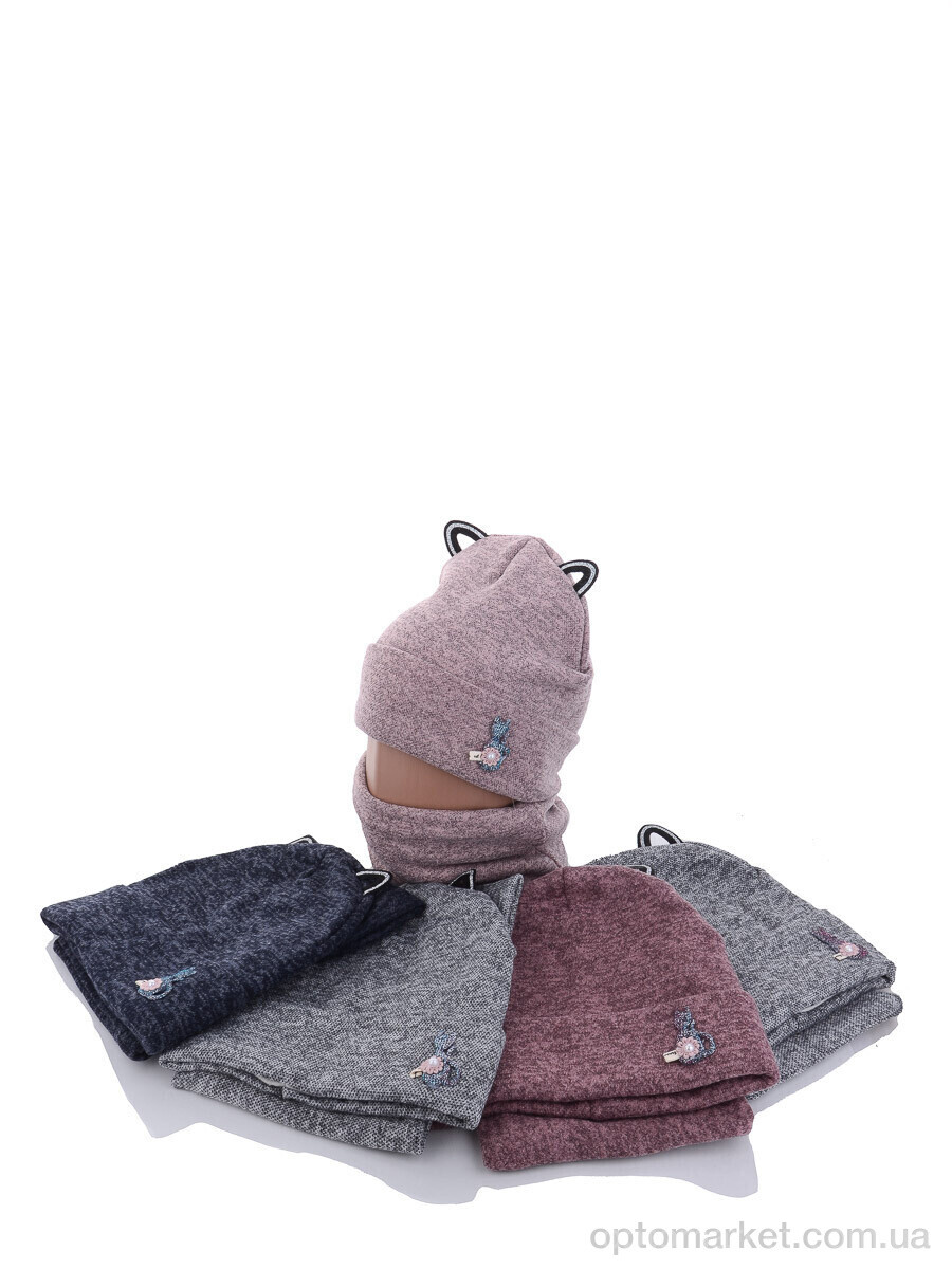 Купить Шапка жіночі KA318 комплект mix фліс Red Hat мікс, фото 1