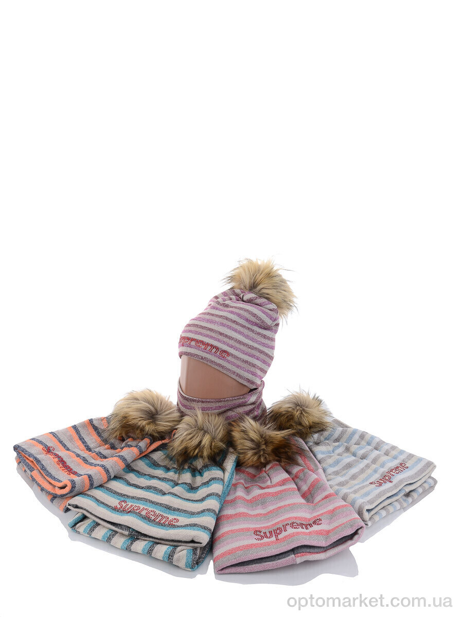 Купить Шапка жіночі KA320 комплект mix фліс S.preme мікс, фото 2