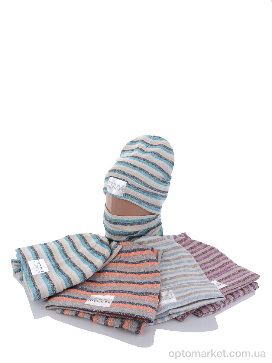 Купить Шапка жіночі KA325 комплект mix фліс T.mmy hilfiger мікс, фото 2