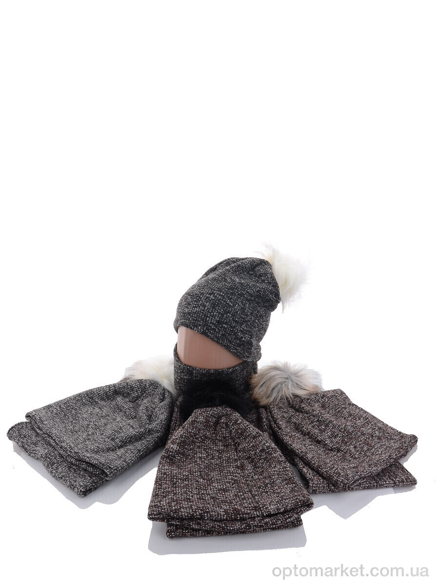 Купить Шапка жіночі KA331 комплект mix фліс Red Hat мікс, фото 1