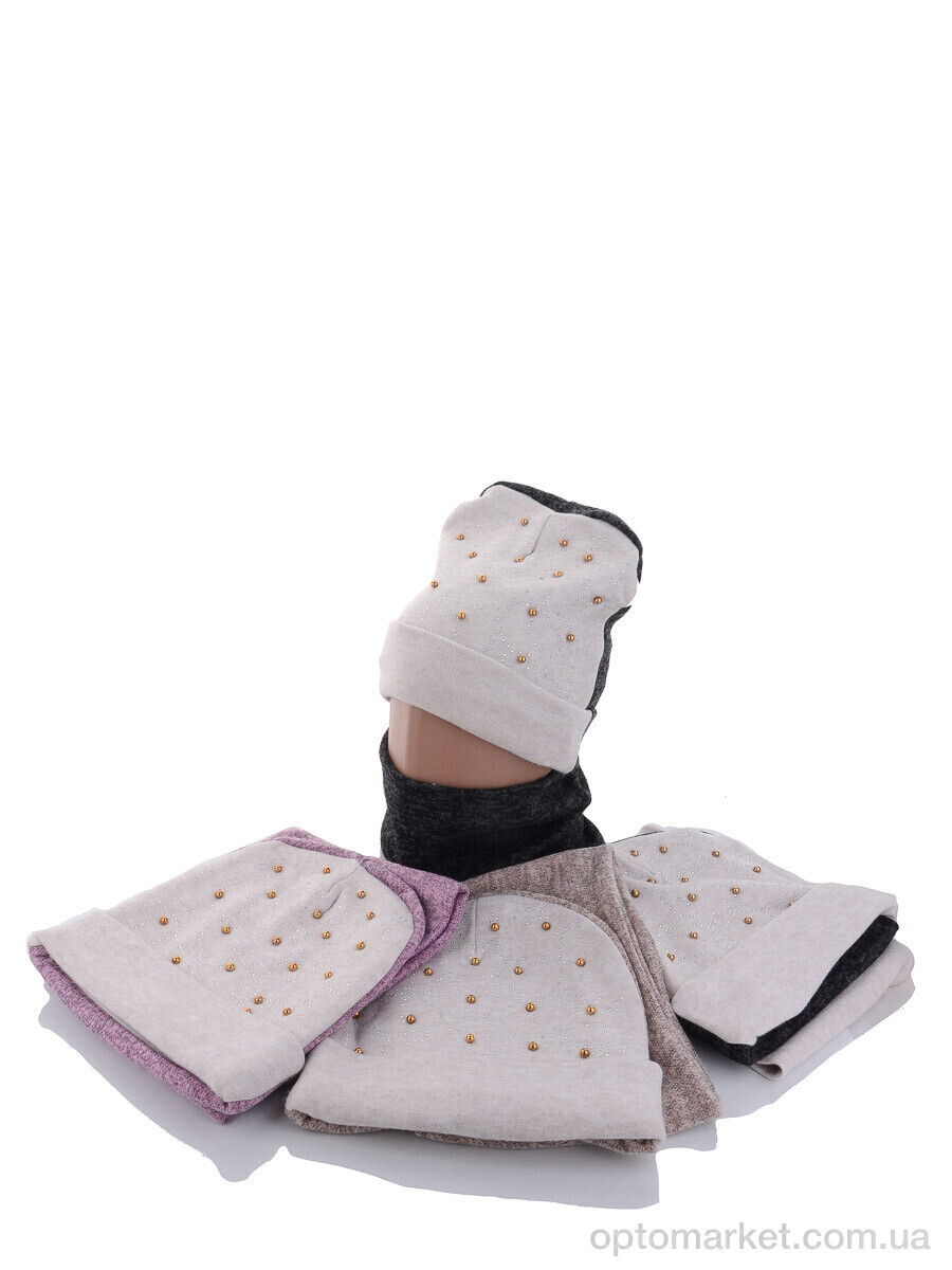 Купить Шапка жіночі KA332 комплект mix фліс Red Hat мікс, фото 1