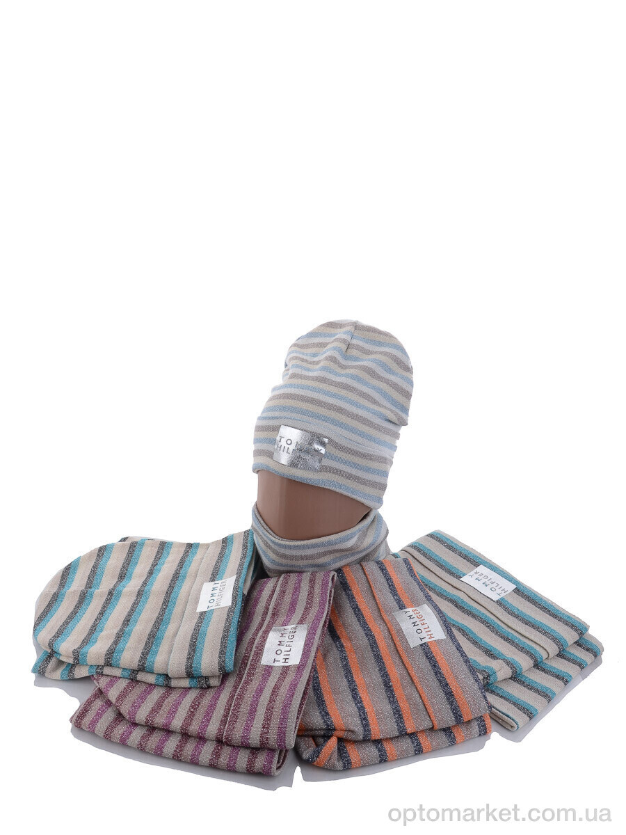 Купить Шапка жіночі KA339 комплект mix распродаж T.mmy hilfiger мікс, фото 2