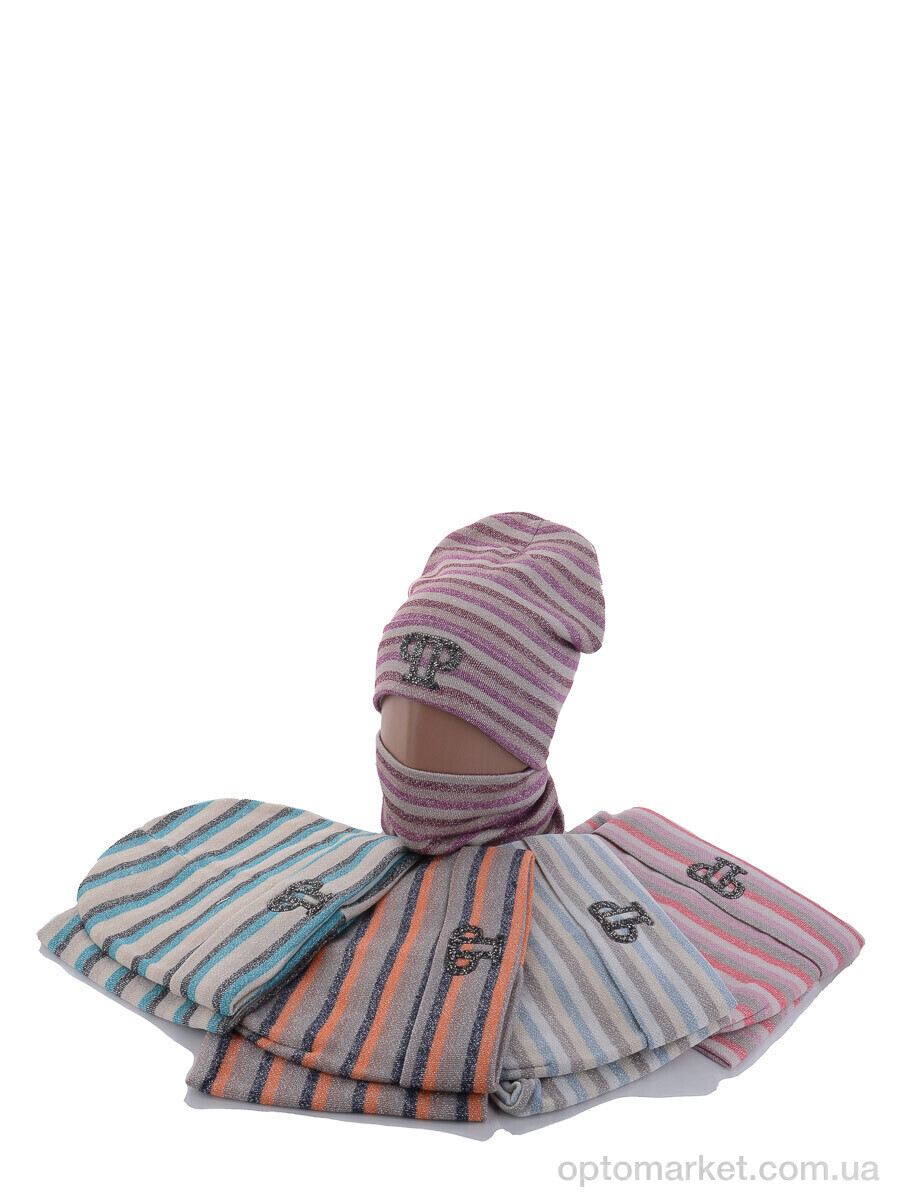 Купить Шапка жіночі KA340 шапка + баф P.ilipp Plein мікс, фото 2