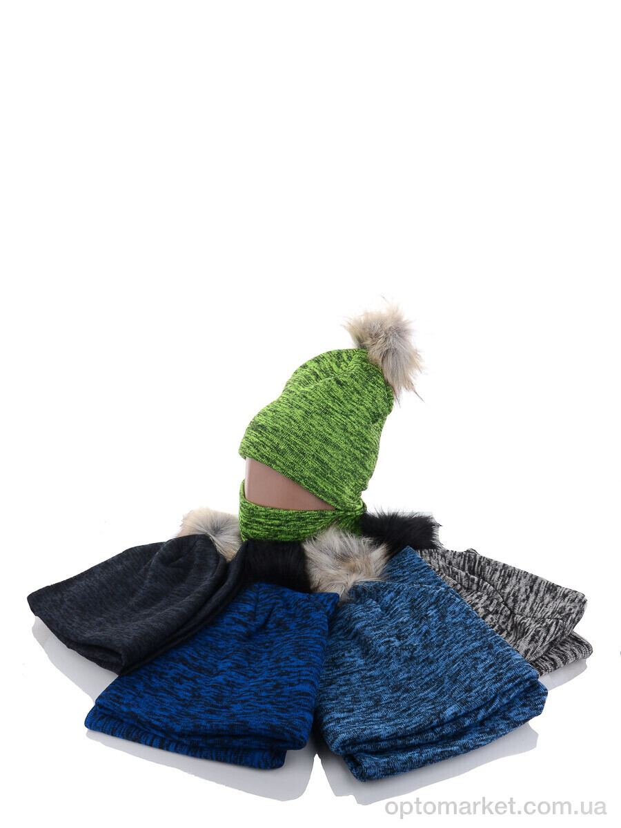 Купить Шапка жіночі KA341 шапка + баф Red Hat мікс, фото 1