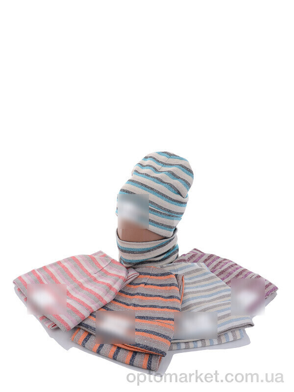 Купить Шапка жіночі KA348 комплект mix фліс T.mmy hilfiger мікс, фото 1