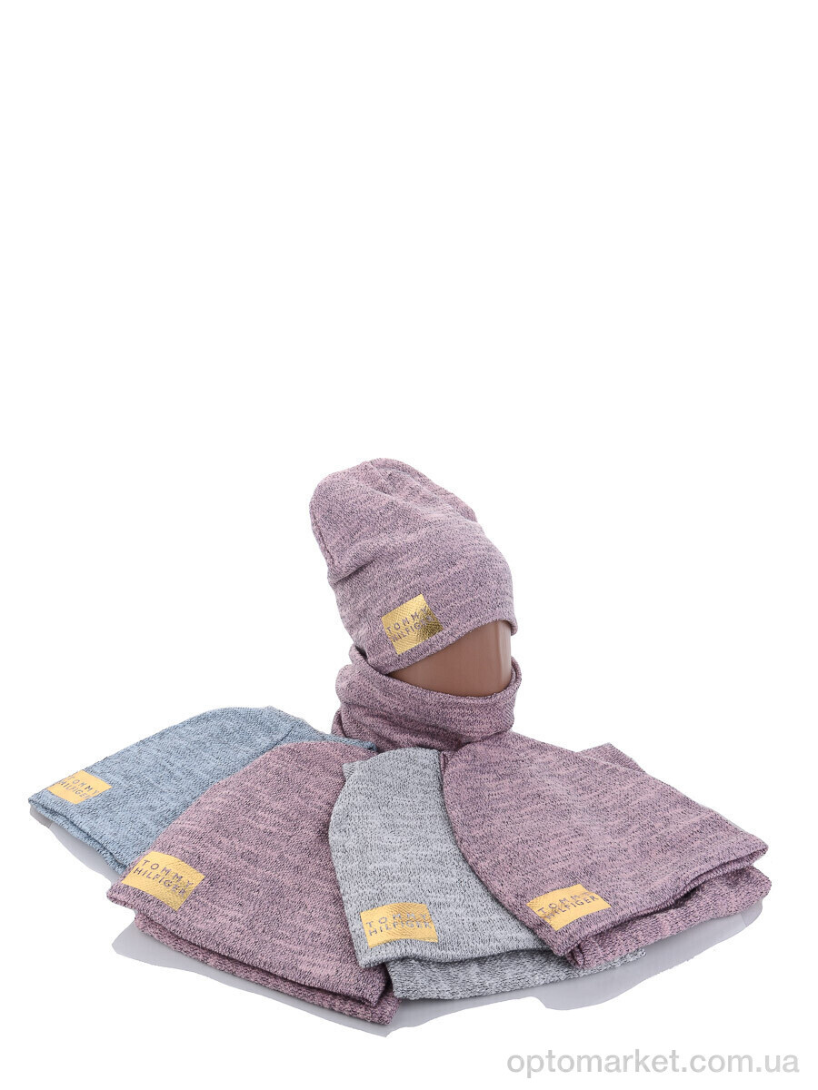 Купить Шапка жіночі KA351 комплект mix фліс T.mmy hilfiger мікс, фото 2