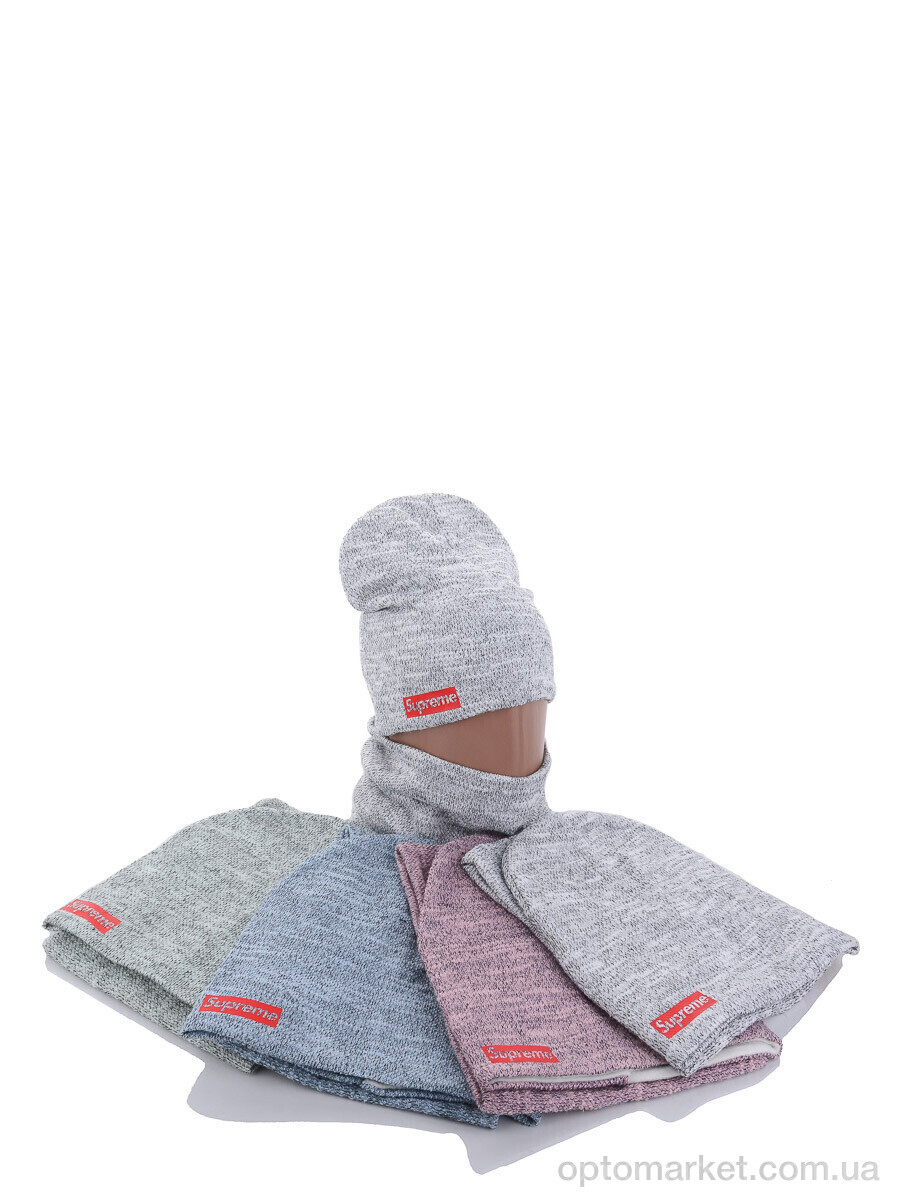 Купить Шапка жіночі KA356 комплект mix фліс S.preme мікс, фото 2
