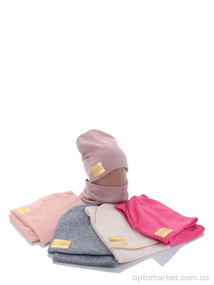 Купить Шапка жіночі KA361 комплект mix фліс T.mmy hilfiger мікс, фото 2