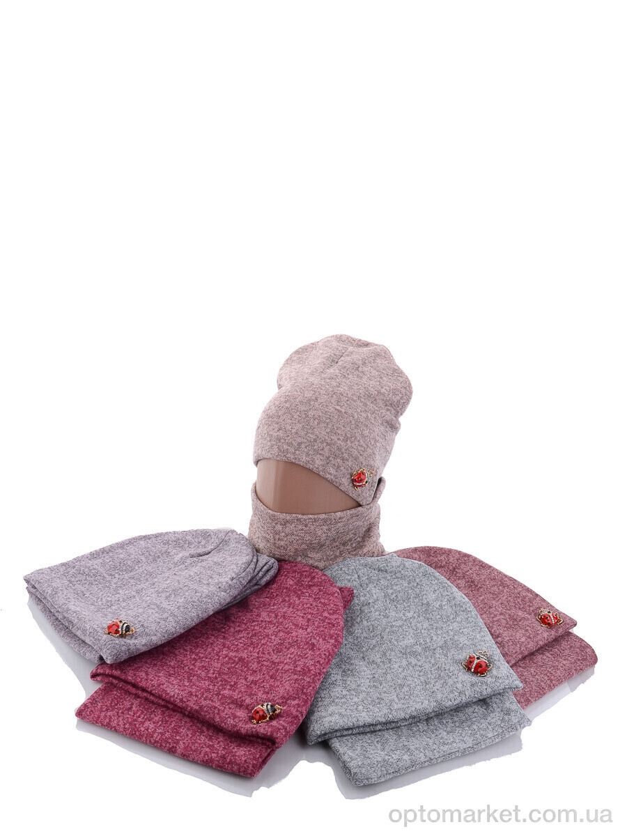 Купить Шапка жіночі KA456-1 комплект mix Red Hat мікс, фото 1