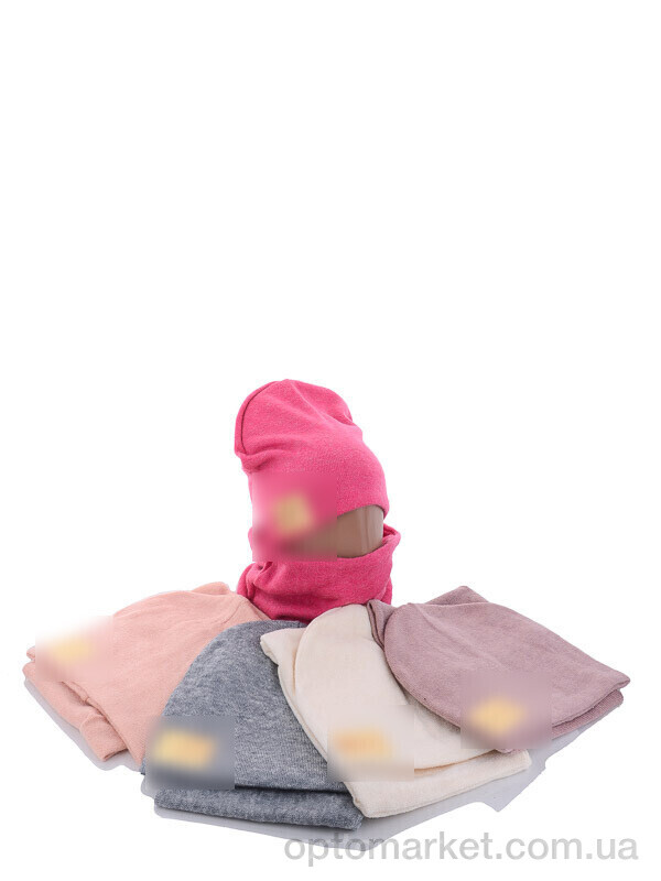 Купить Шапка жіночі KA458 комплект mix фліс T.mmy hilfiger мікс, фото 1