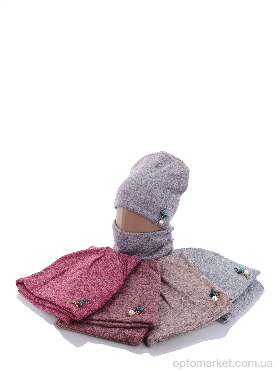 Купить Шапка жіночі KA464 комплект mix Red Hat мікс, фото 1