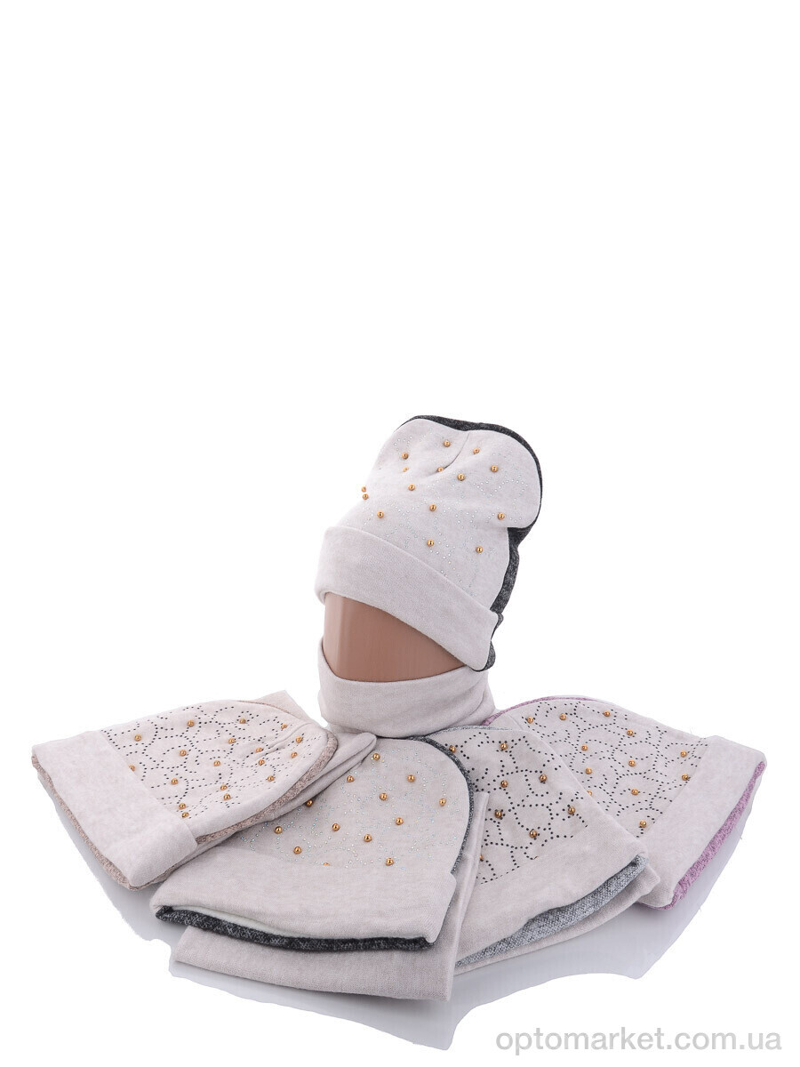 Купить Шапка жіночі KA473 шапка + баф Red Hat мікс, фото 1