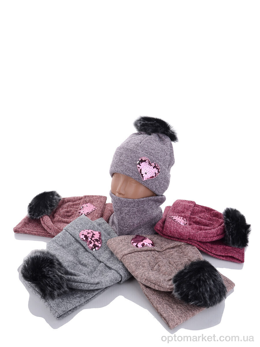 Купить Шапка жіночі KA477 комплект mix Red Hat мікс, фото 1