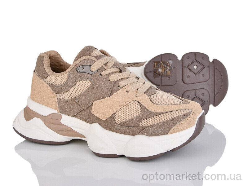 Купить Кросівки жіночі KA53-5 Kaker коричневий, фото 1