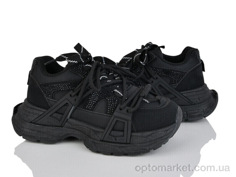 Купить Кросівки жіночі KA64-1 Kaker чорний, фото 1