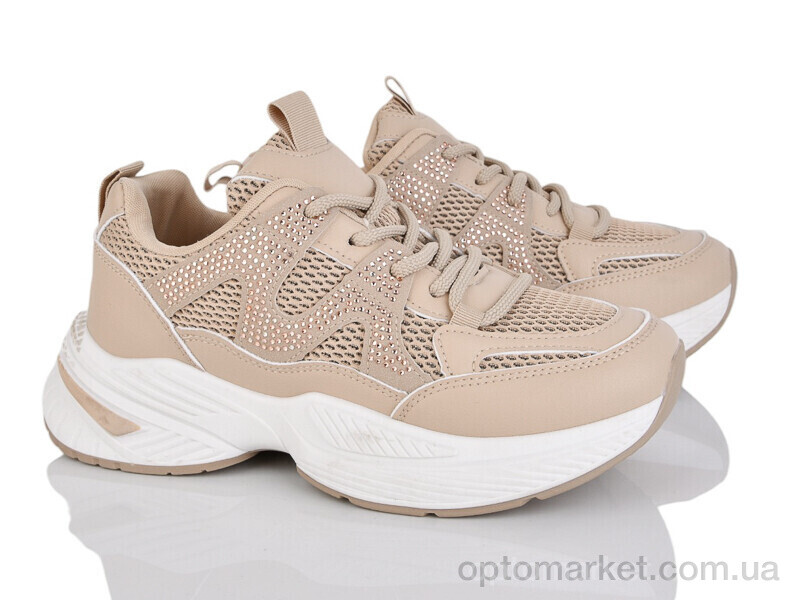 Купить Кросівки жіночі KA66-2 Kaker бежевий, фото 1