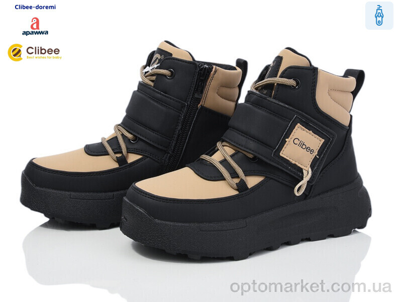 Купить Черевики дитячі KC513 black-khaki Clibee бежевий, фото 1