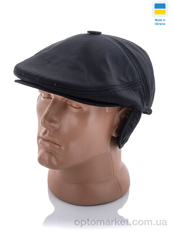 Купить Кепка чоловічі Кепка 5-ти клинка на флісі з вухами STARK чорний, фото 1