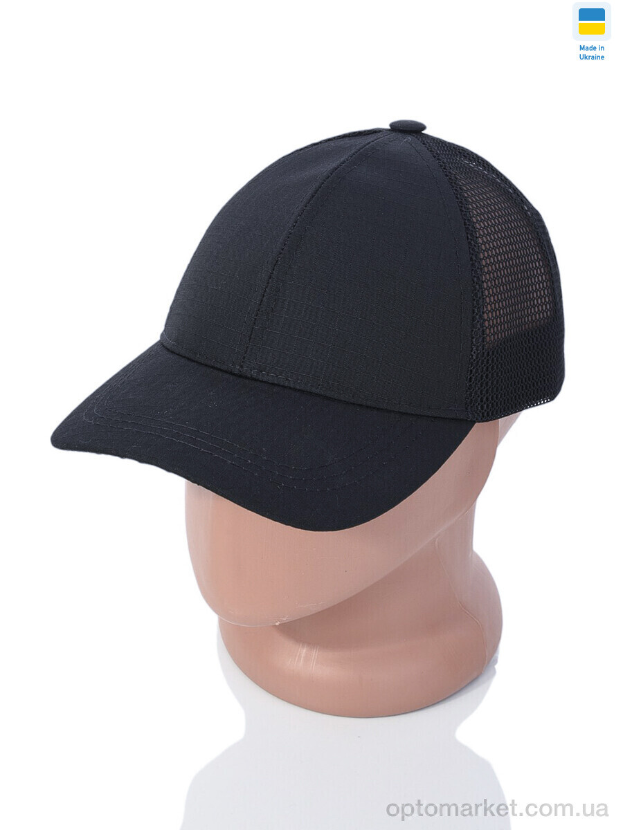 Купить Кепка чоловічі Кепка чорна з сіткою STARK чорний, фото 1