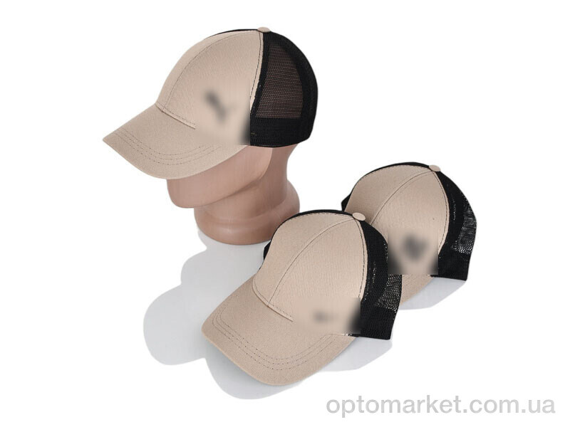 Купить Кепка чоловічі Кепка з накаткою котон з сіткою бежевий mix STARK мікс, фото 1