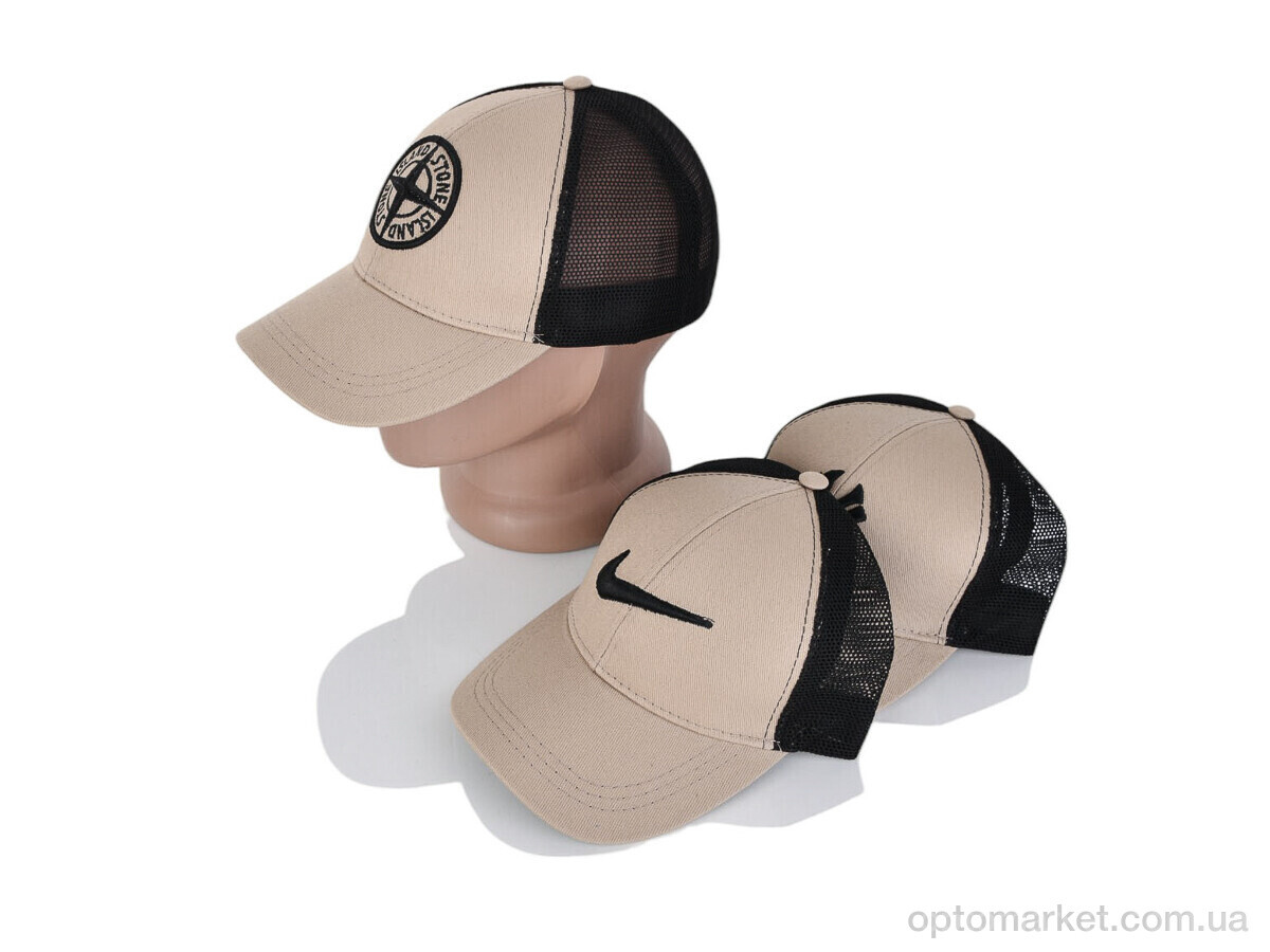 Купить Кепка чоловічі Кепка з вишивкою котон з бежевий mix STARK мікс, фото 2