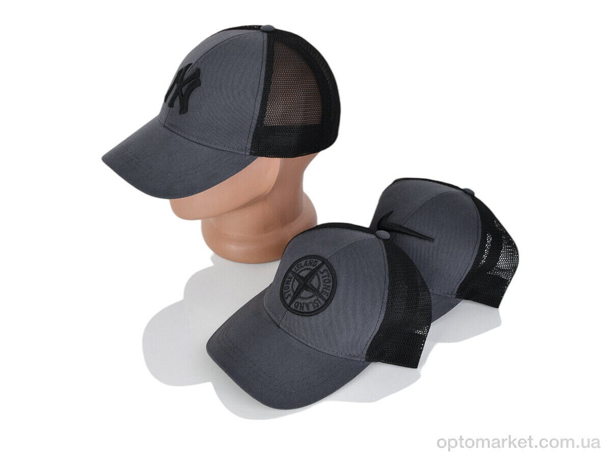 Купить Кепка чоловічі Кепка з вишивкою котон з сірий mix STARK мікс, фото 2