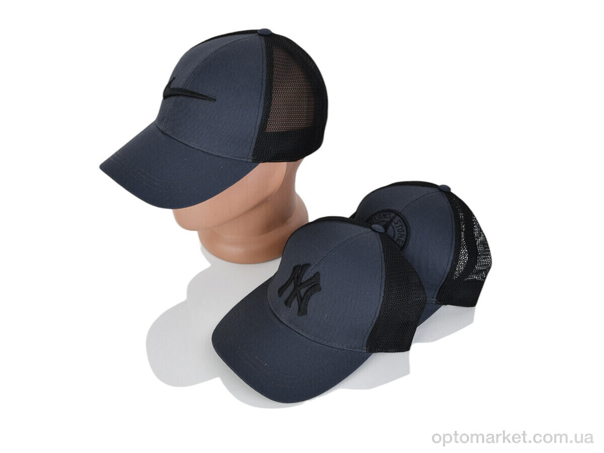 Купить Кепка чоловічі Кепка з вишивкою котон з т.сірий mix STARK мікс, фото 2