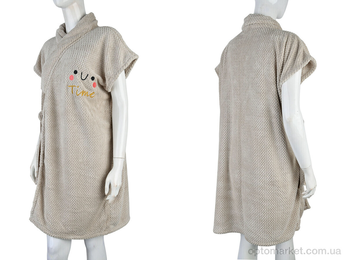 Купить Халат жіночі Халат 6837 (10463) beige Malloory Home бежевий, фото 3