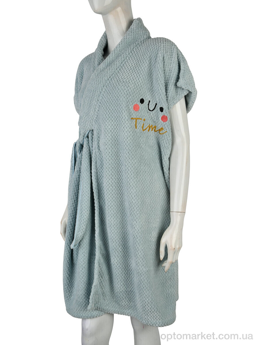 Купить Халат жіночі Халат 6837 (10463) l.blue Malloory Home блакитний, фото 1