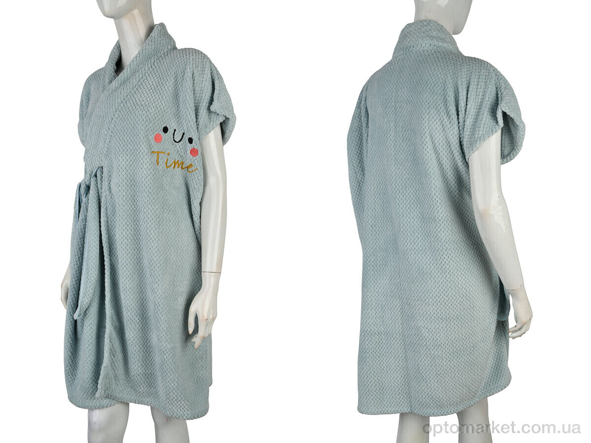 Купить Халат жіночі Халат 6837 (10463) l.blue Malloory Home блакитний, фото 3