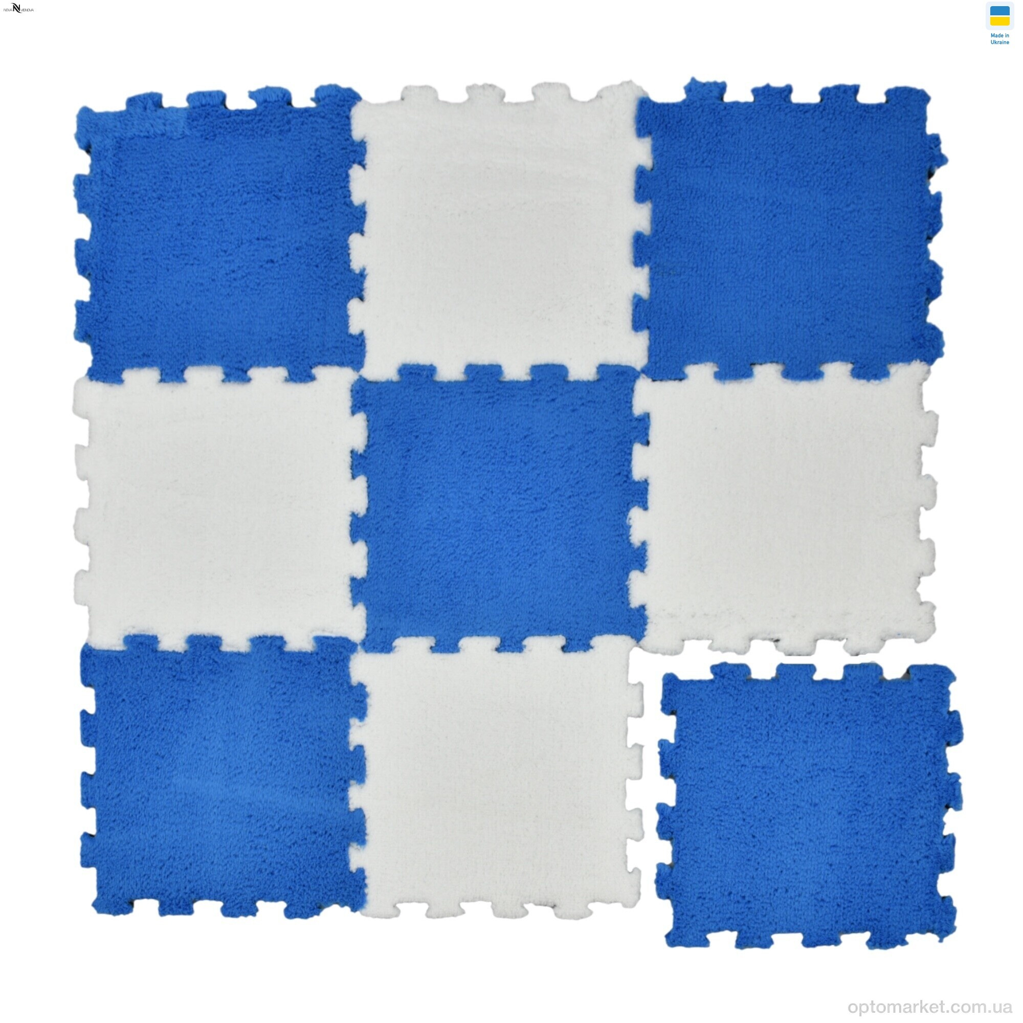 Купить Килими Килимок пазл товщина 2 см (31x31см) 001-10 white NOVA VIDNOVA білий, фото 6