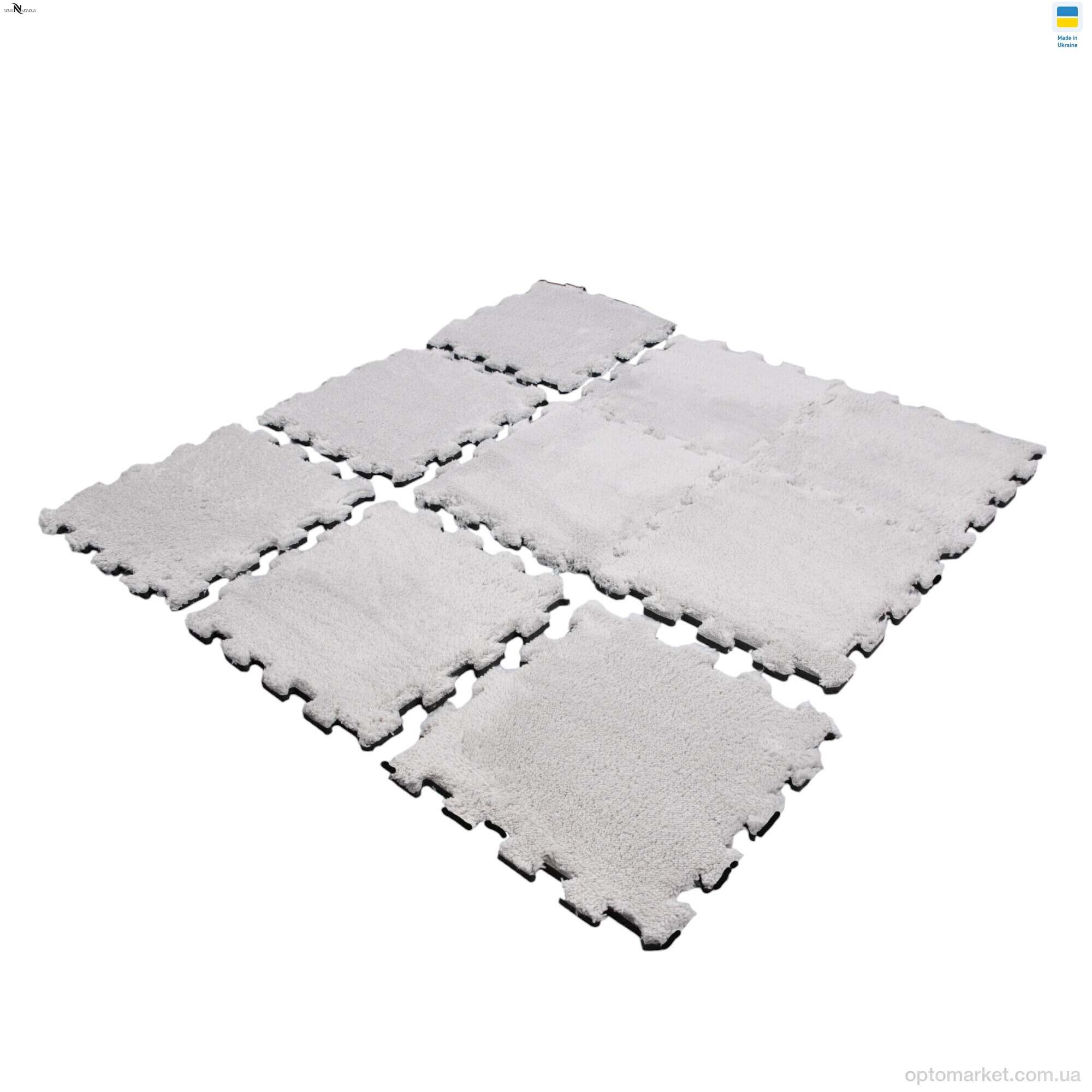 Купить Килими Килимок пазл товщина 2 см (31x31см) 001-11 grey NOVA VIDNOVA сірий, фото 6