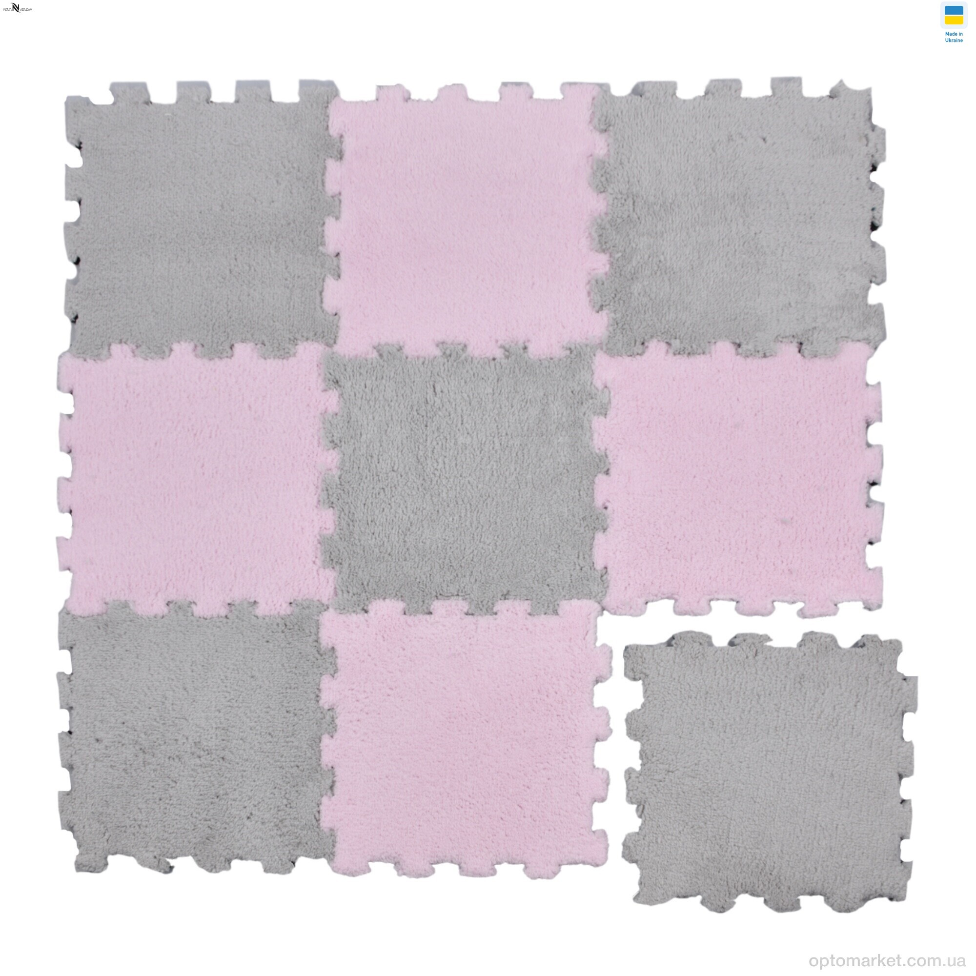Купить Килими Килимок пазл товщина 2 см (31x31см) 001-11 grey NOVA VIDNOVA сірий, фото 7