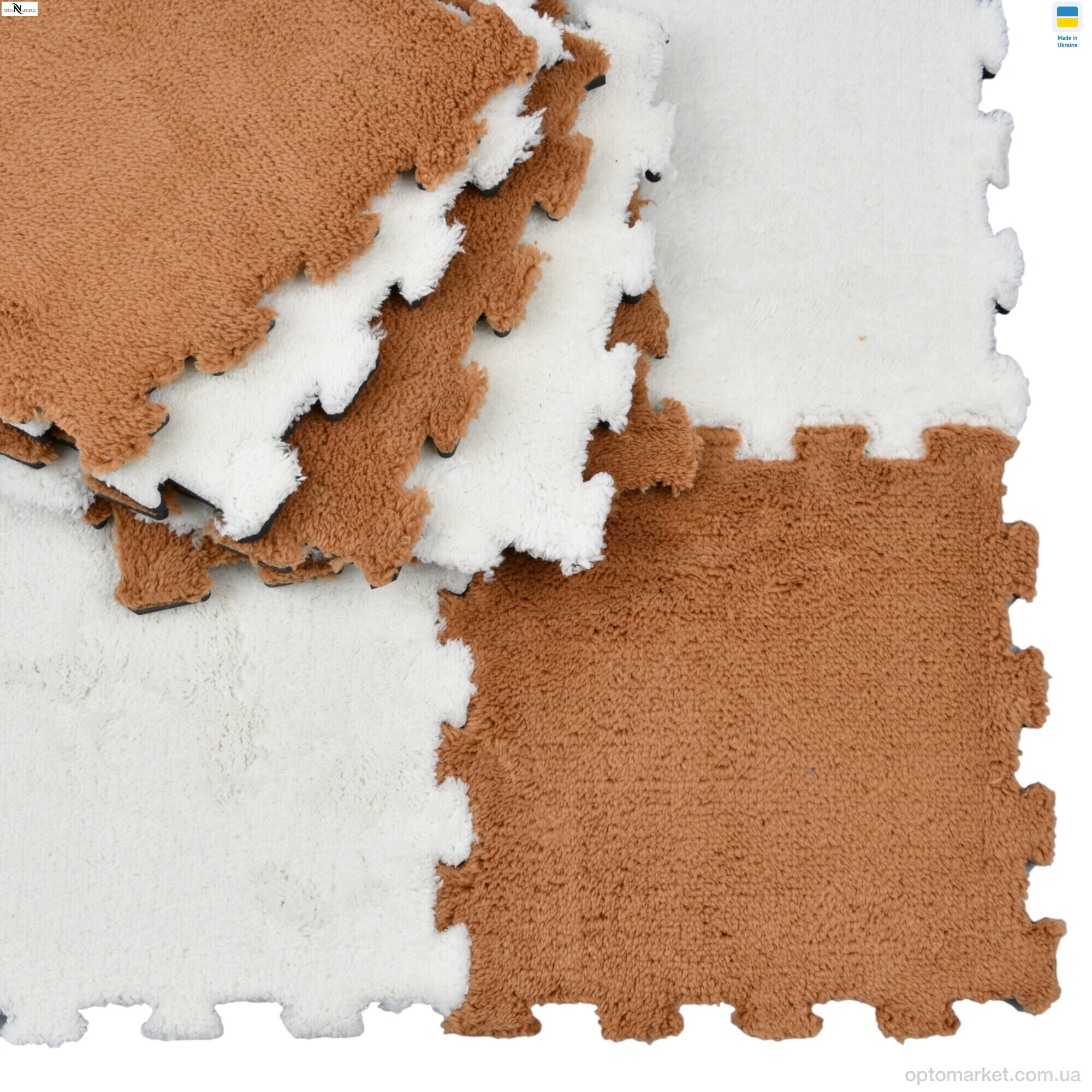 Купить Килими Килимок пазл товщина 2 см (31x31см) 001-13 l.beige NOVA VIDNOVA бежевий, фото 8