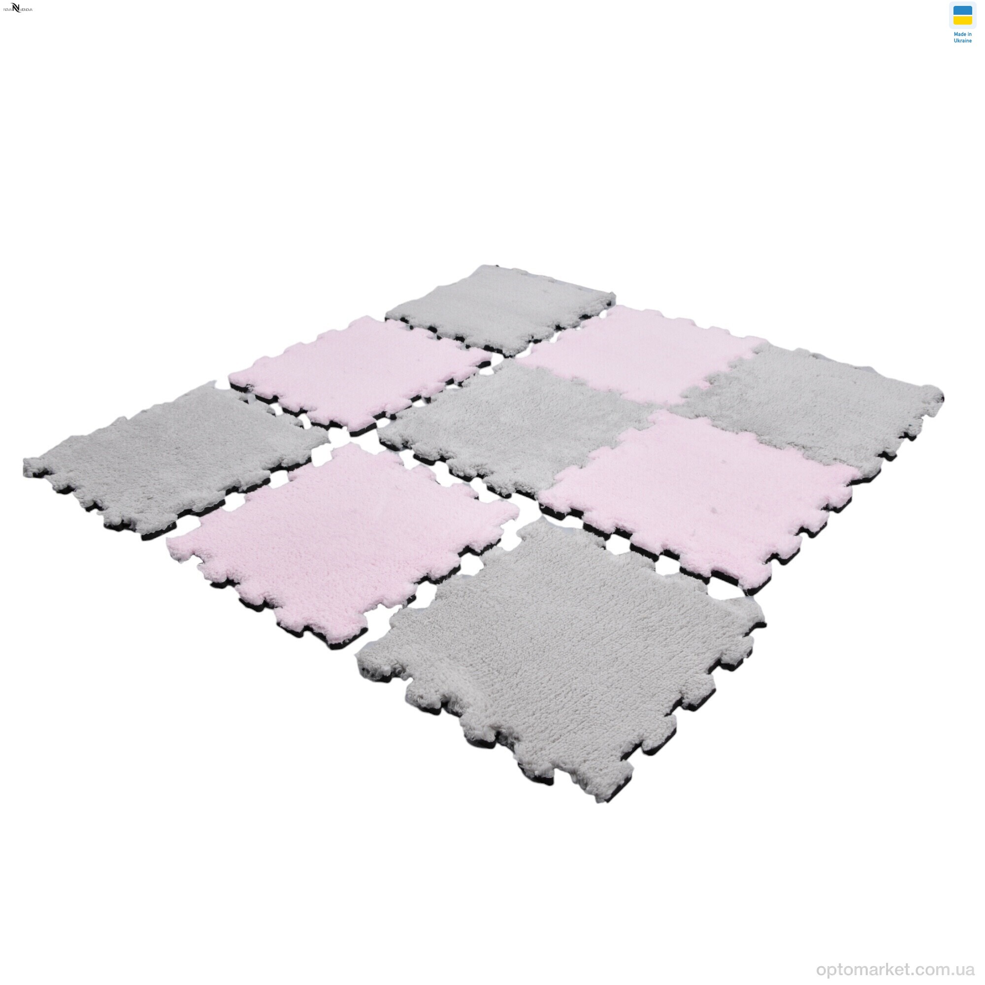 Купить Килими Килимок пазл товщина 2 см (31x31см) 001-3 pink NOVA VIDNOVA рожевий, фото 7