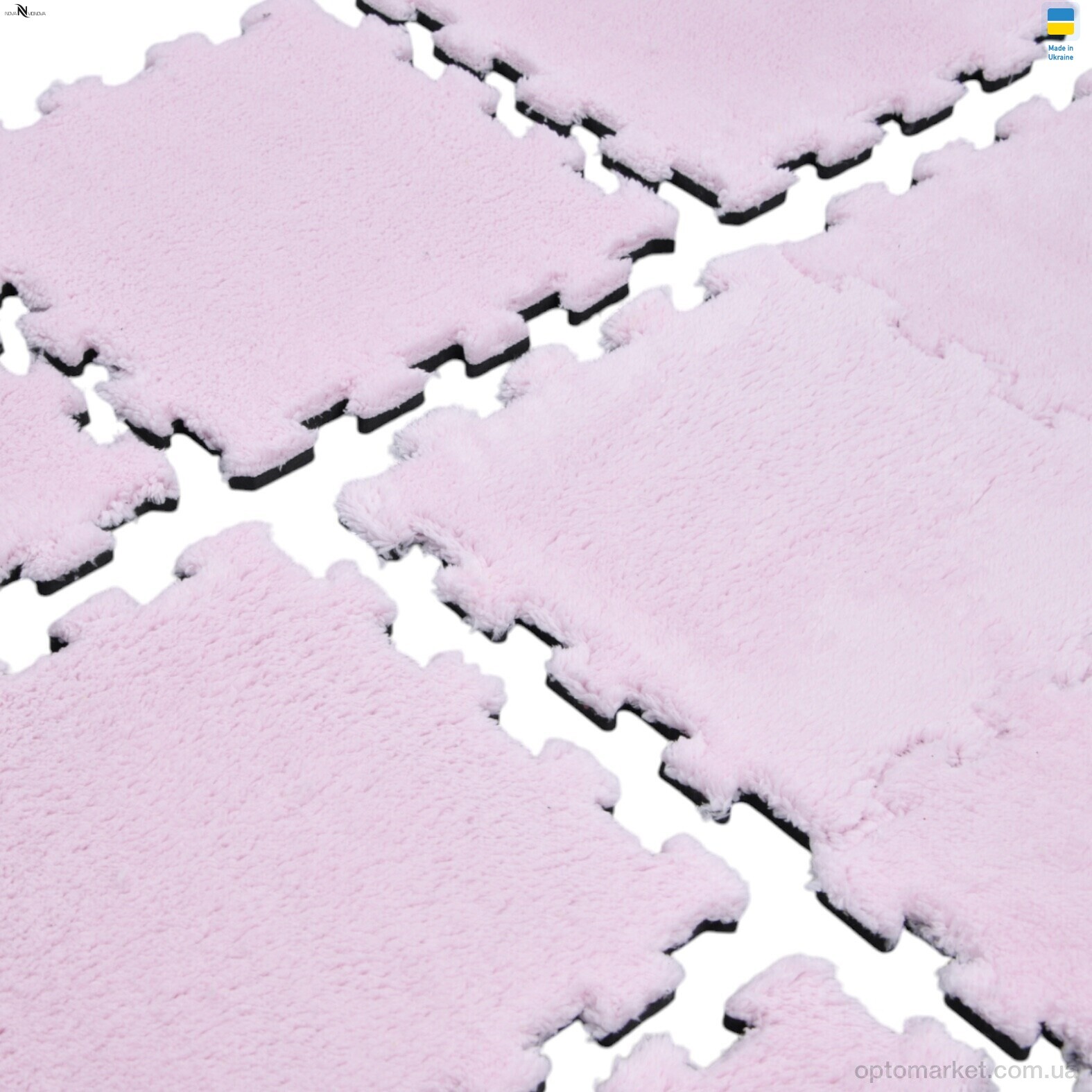 Купить Килими Килимок пазл товщина 2 см (31x31см) 001-3 pink NOVA VIDNOVA рожевий, фото 8