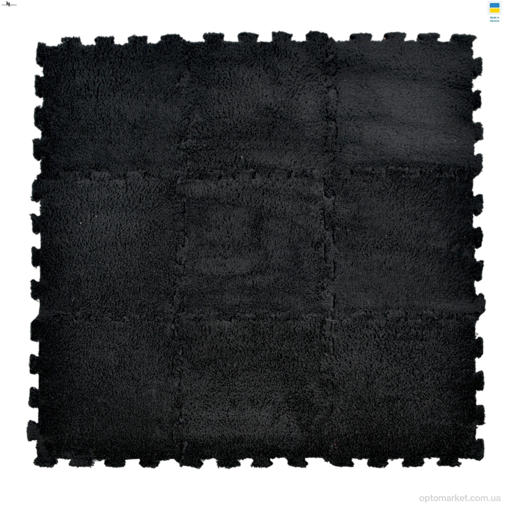 Купить Килими Килимок пазл товщина 2 см (31x31см) 001-4 black NOVA VIDNOVA чорний, фото 4