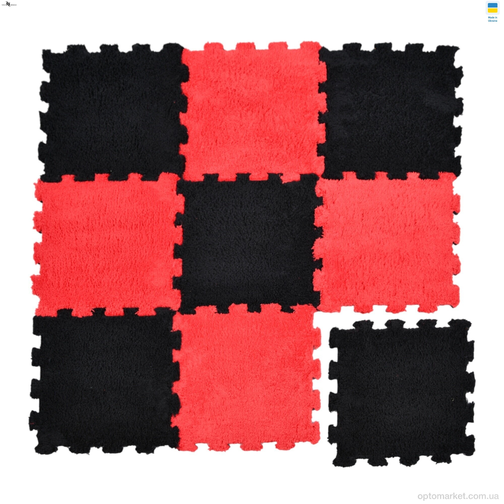 Купить Килими Килимок пазл товщина 2 см (31x31см) 001-4 black NOVA VIDNOVA чорний, фото 7