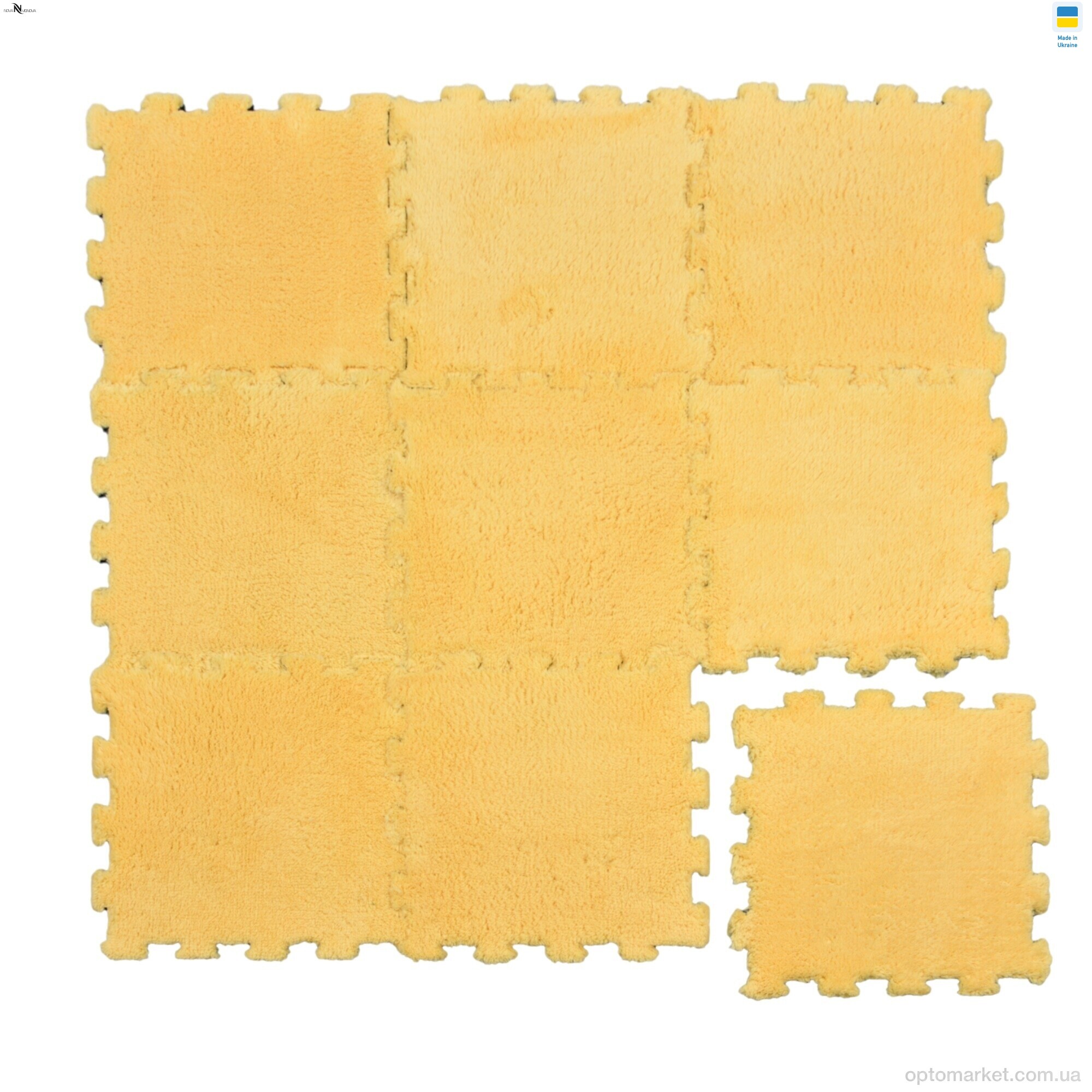 Купить Килими Килимок пазл товщина 2 см (31x31см) 001-5 yellow NOVA VIDNOVA жовтий, фото 4