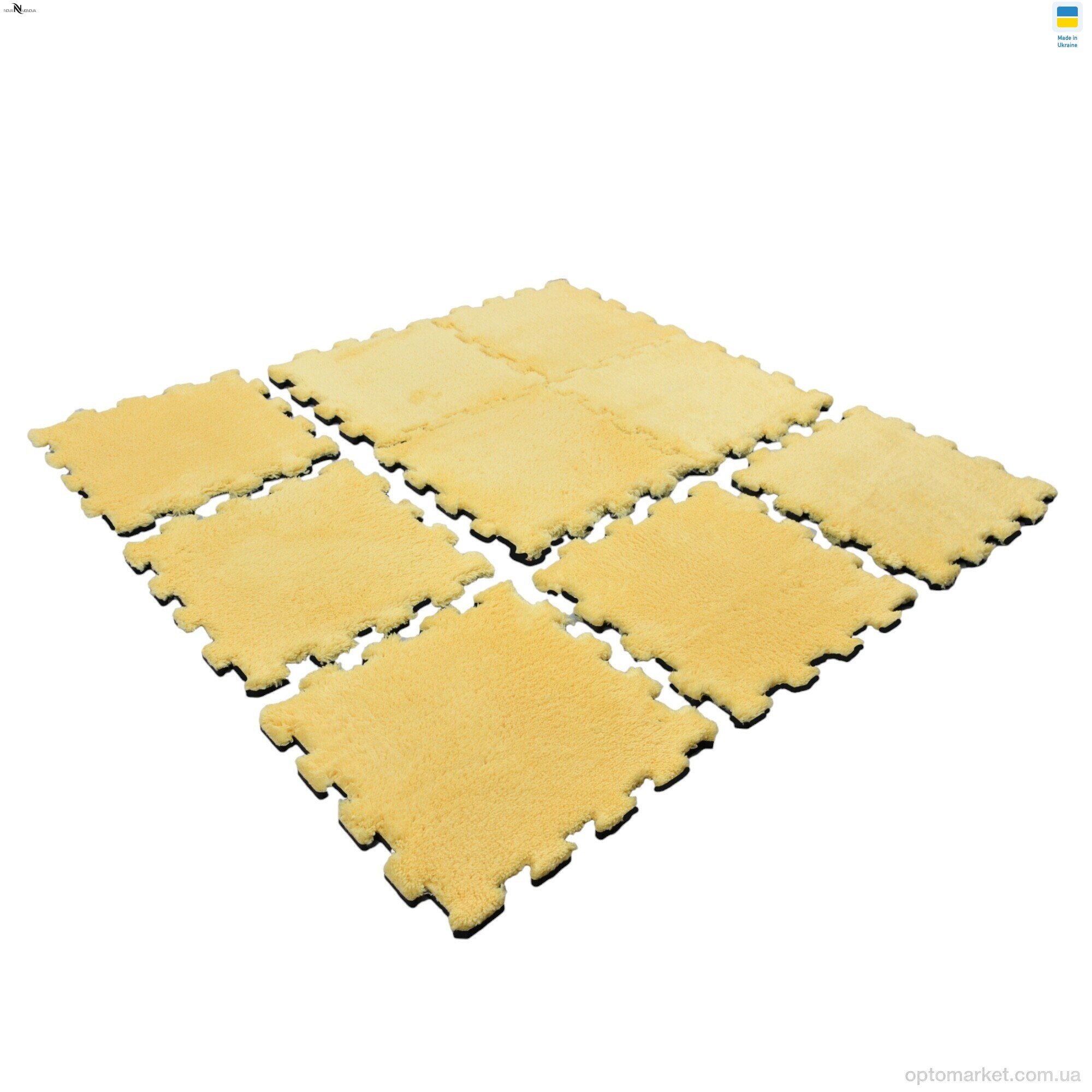 Купить Килими Килимок пазл товщина 2 см (31x31см) 001-5 yellow NOVA VIDNOVA жовтий, фото 6