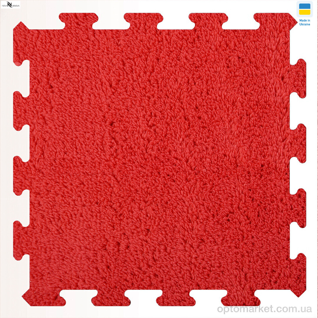 Купить Килими Килимок пазл товщина 2 см (31x31см) 001-6 red NOVA VIDNOVA червоний, фото 1