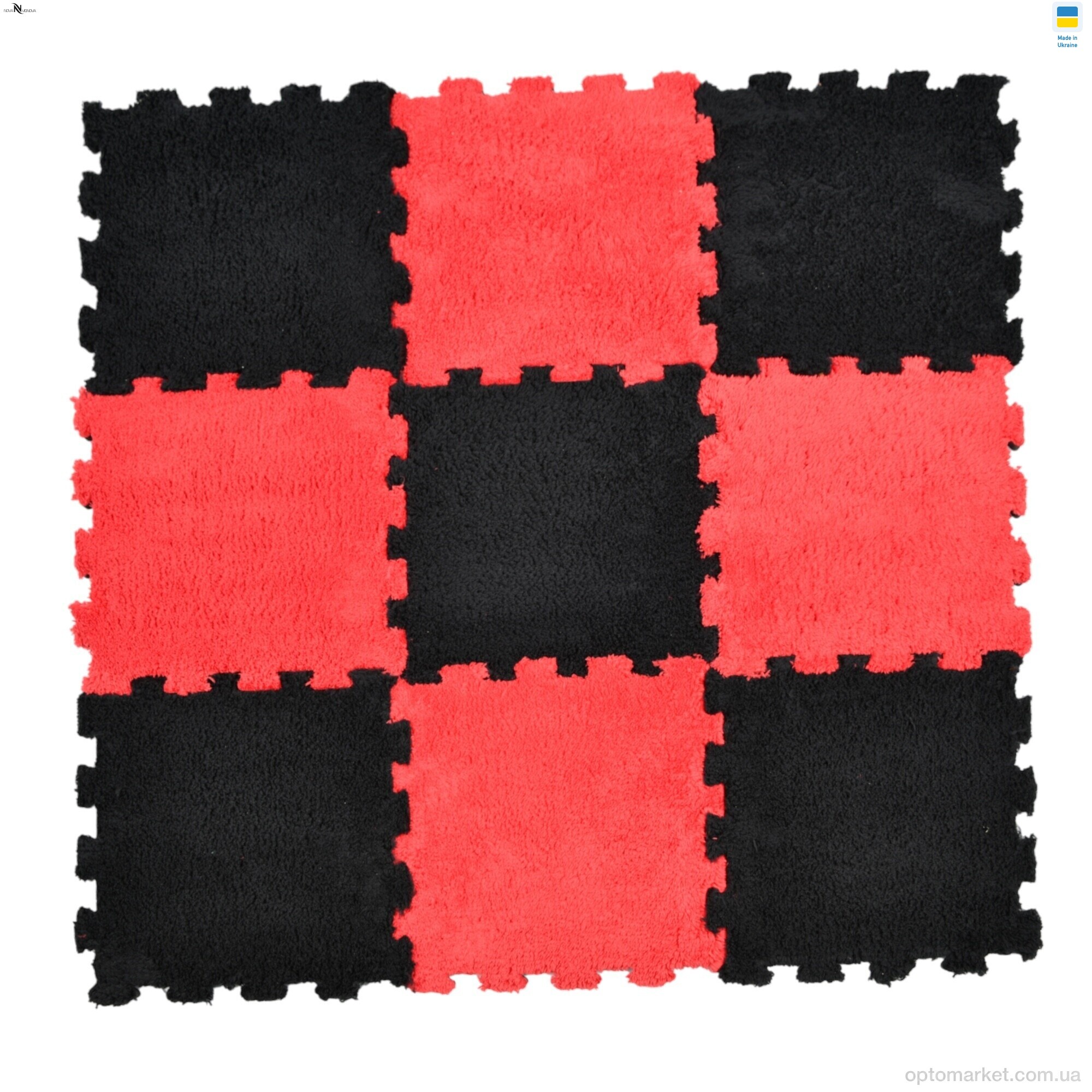 Купить Килими Килимок пазл товщина 2 см (31x31см) 001-6 red NOVA VIDNOVA червоний, фото 7