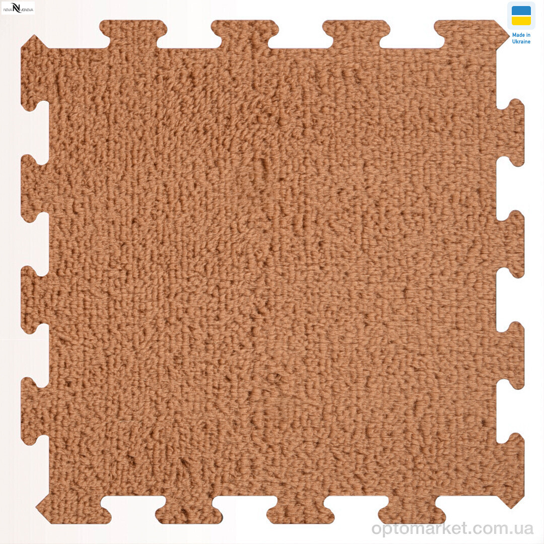 Купить Килими Килимок пазл товщина 2 см (31x31см) 001-7 brown NOVA VIDNOVA коричневий, фото 1