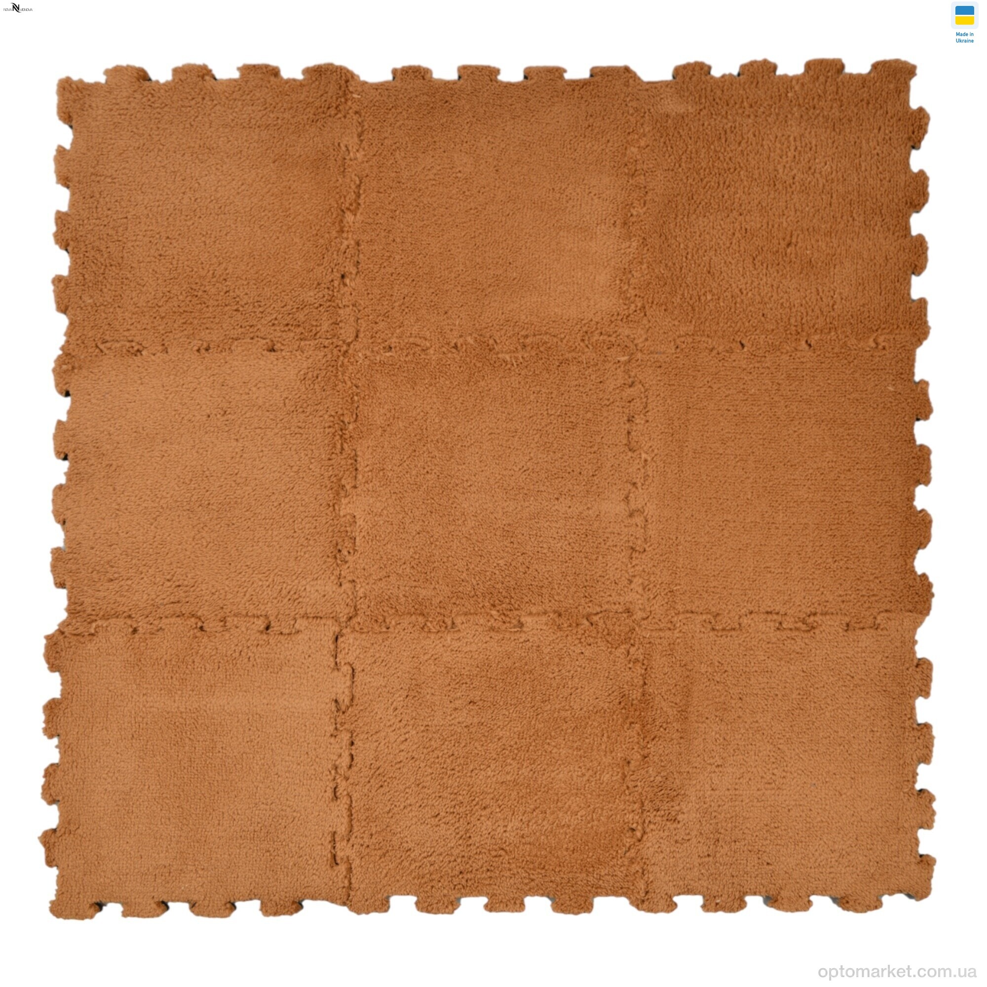 Купить Килими Килимок пазл товщина 2 см (31x31см) 001-7 brown NOVA VIDNOVA коричневий, фото 3