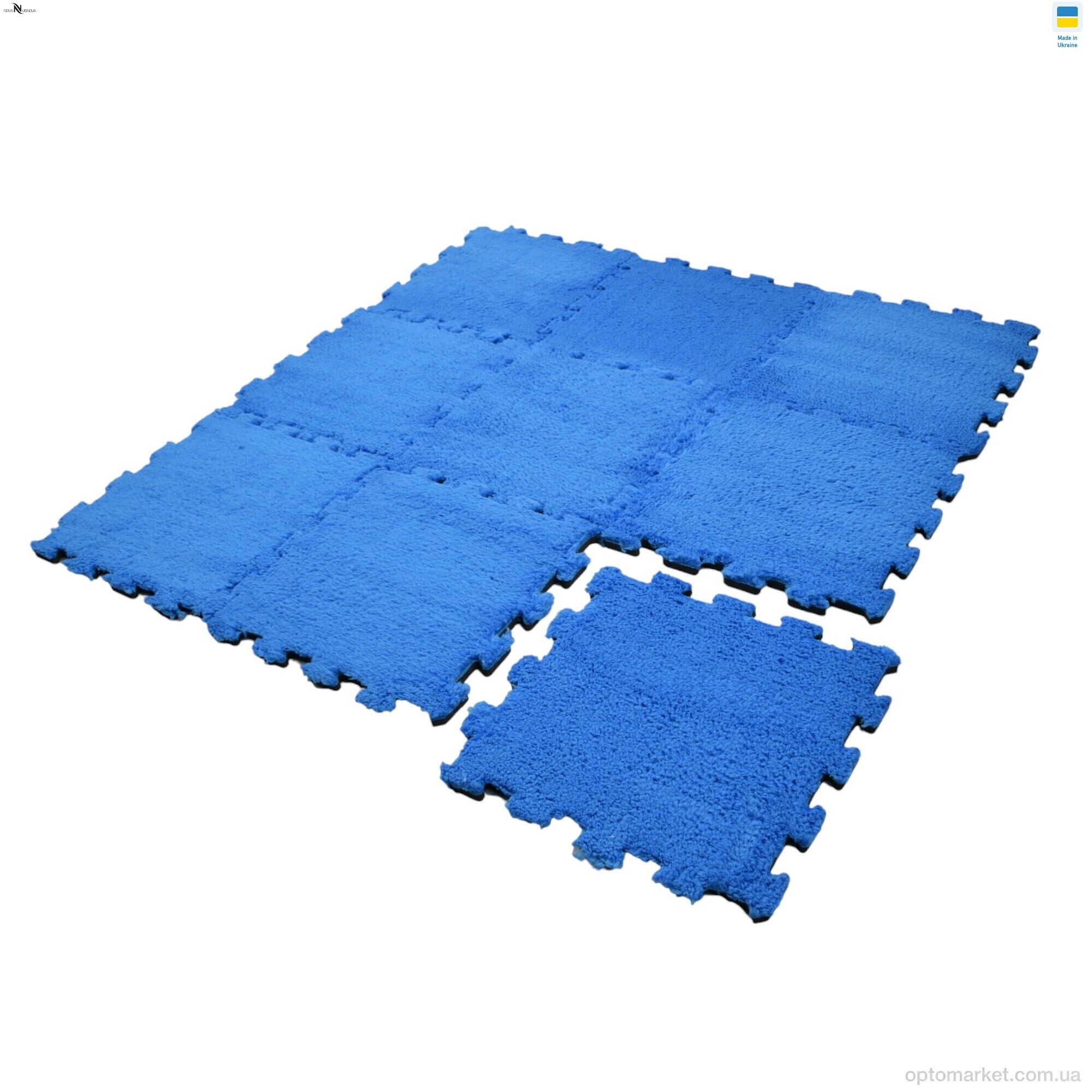 Купить Килими Килимок пазл товщина 2 см (31x31см) 001-8 blue NOVA VIDNOVA синій, фото 5