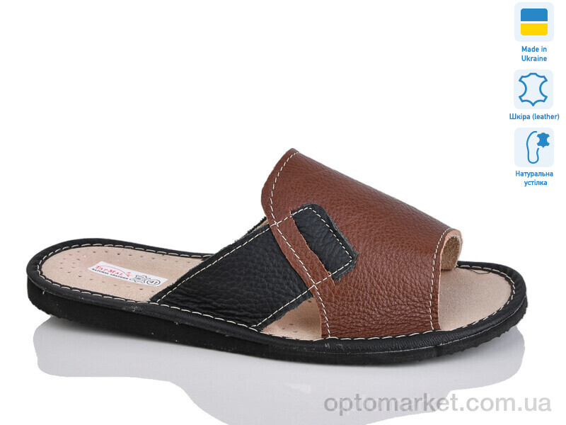 Купить Капці чоловічі Кімнатні відкриті коричневий TapMal коричневий, фото 1